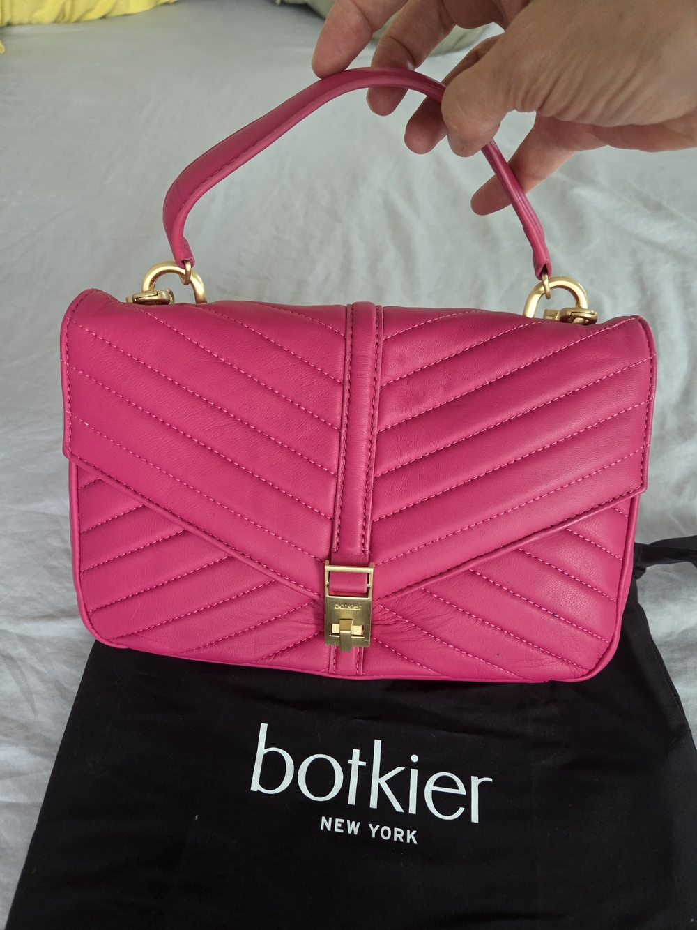 Brand NEW Botkier Pink Quilted Top-Handle Shoulder Bag